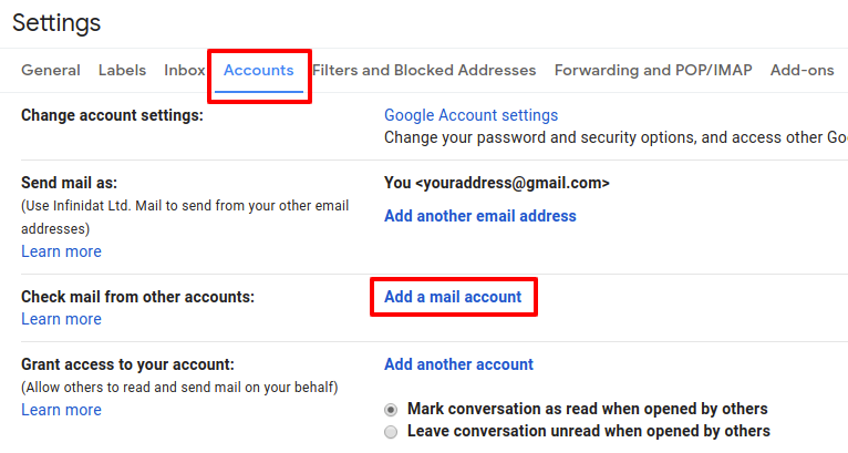 Configure Gmail To Pull Mail From Eircom Net Red Stamp Mail